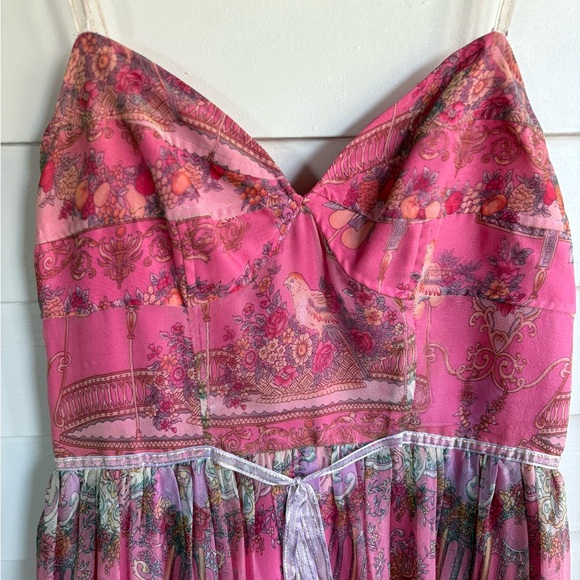 I.C.E pink silk dress - Picture 2 of 9